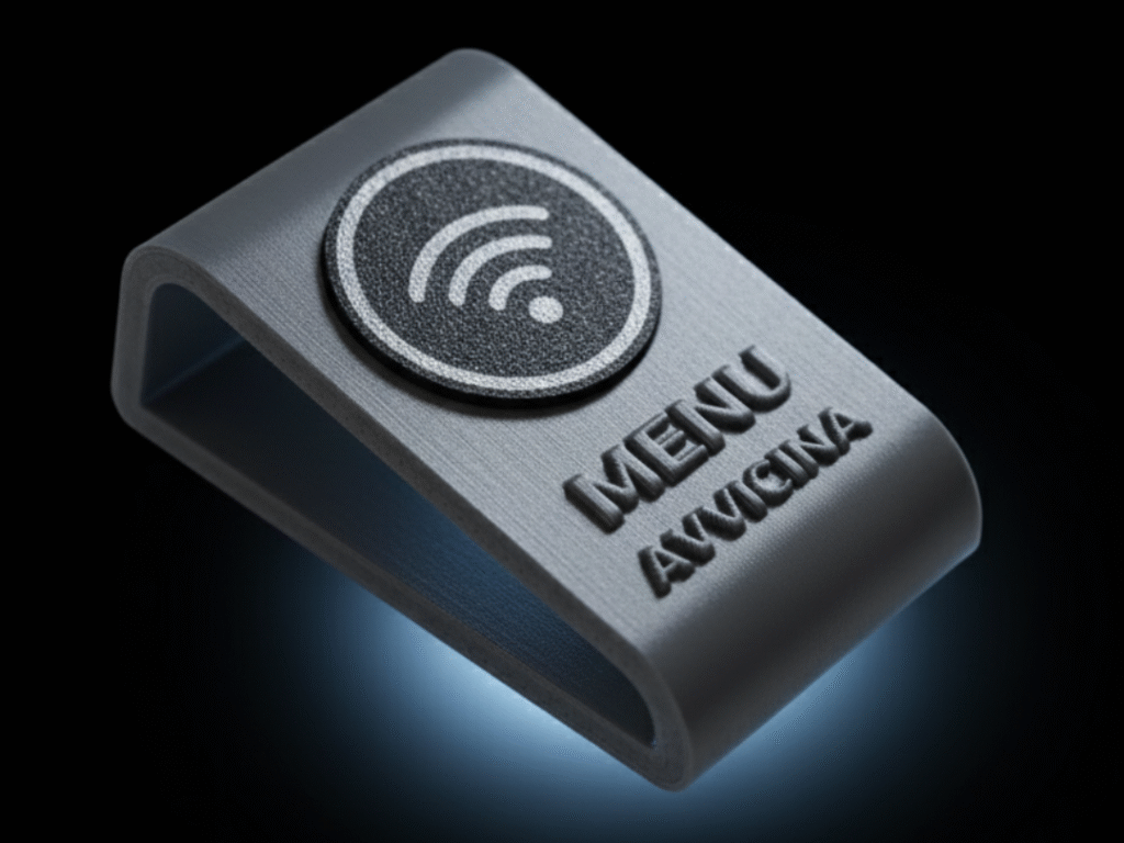 Supporto Tavolo Basic Argento Sideral con TAG TOUCH