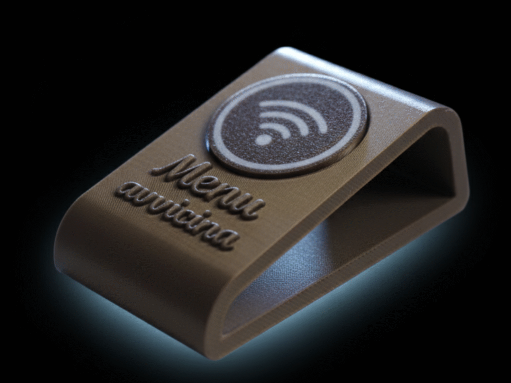 Supporto Tavolo Basic Bronzo con TAG TOUCH